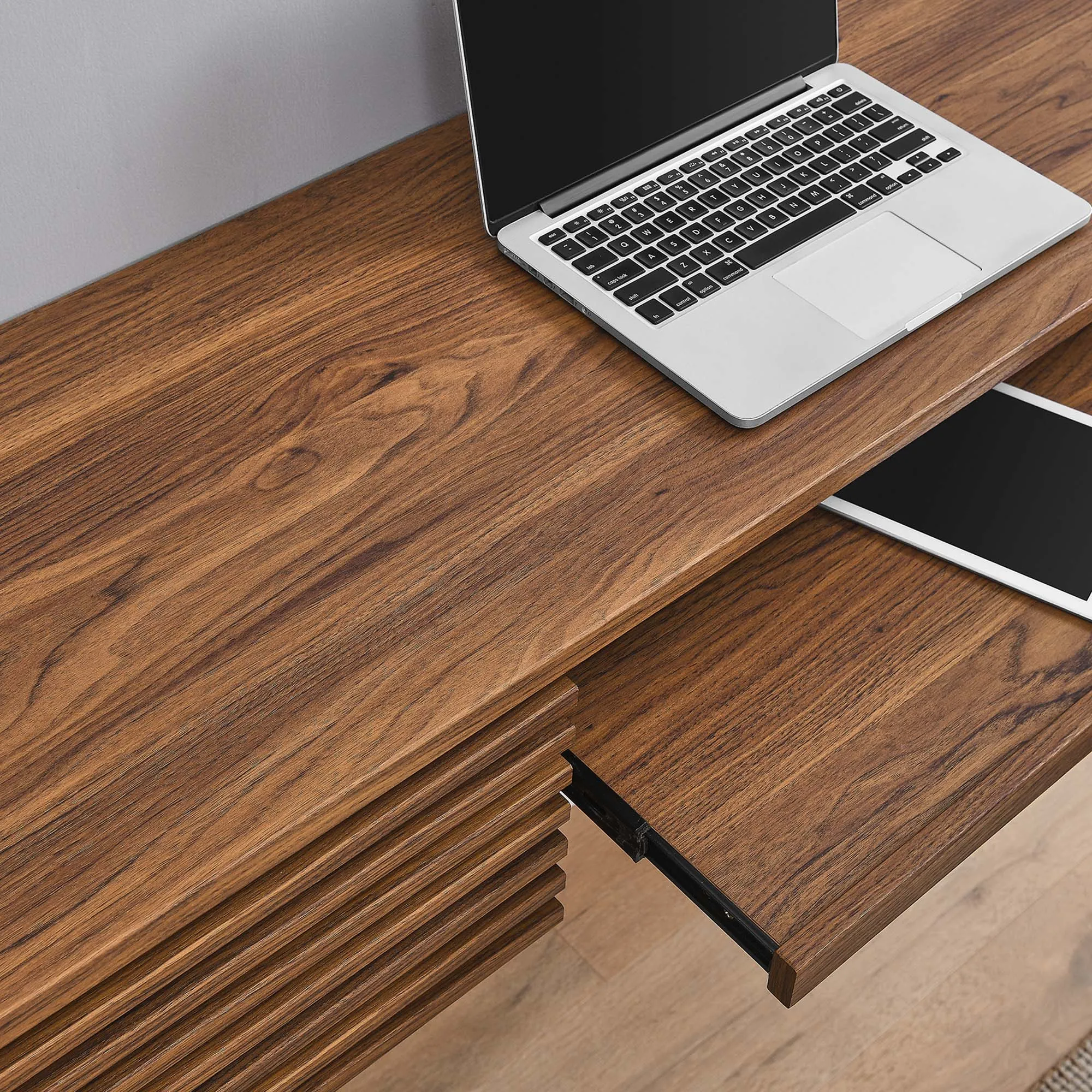 Render Wall Mount Wood Office Desk by Modway