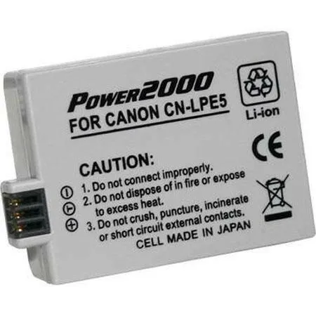 Replacement Li-Ion Battery for Canon LP-E5