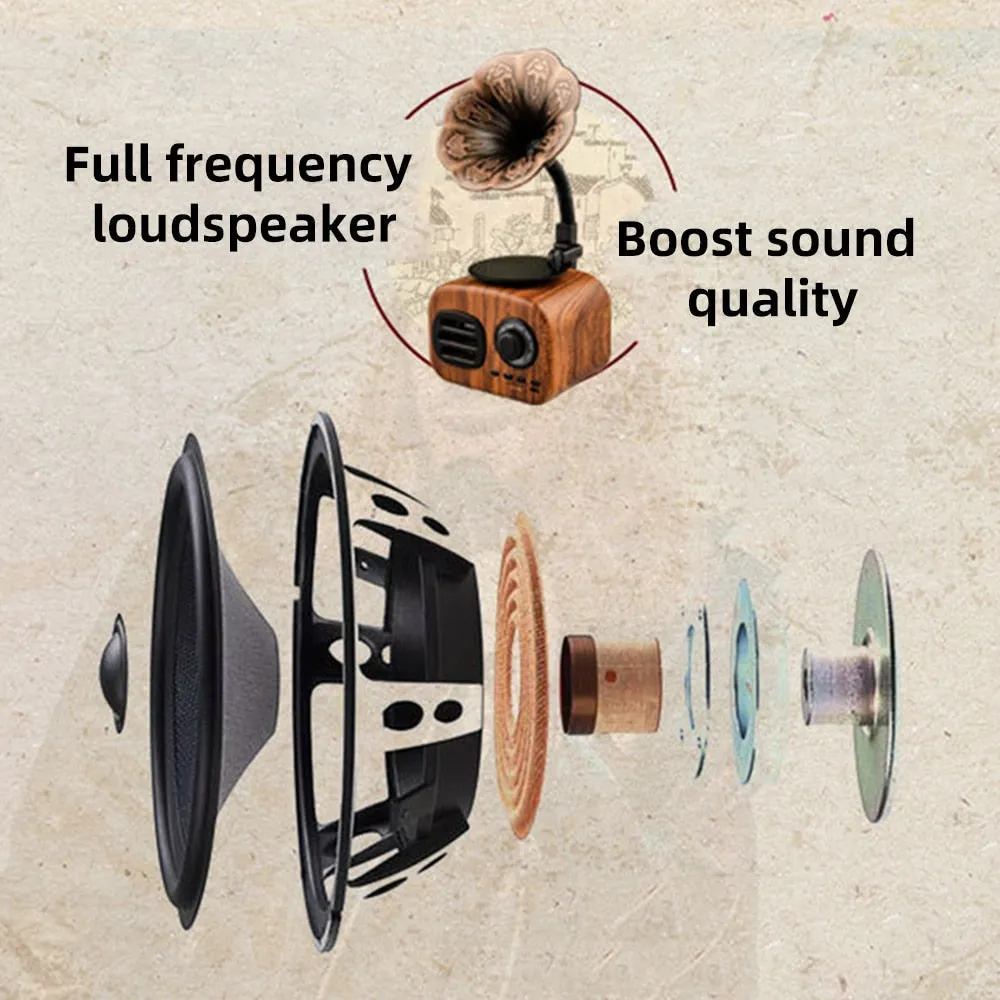 Retro Phonograph Bluetooth Radio Speaker