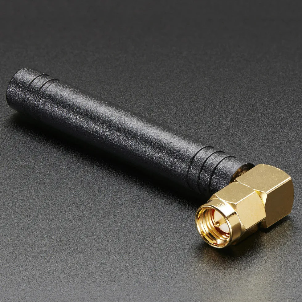 Right-angle Mini GSM/Cellular Quad-Band Antenna (2dBi SMA Plug)