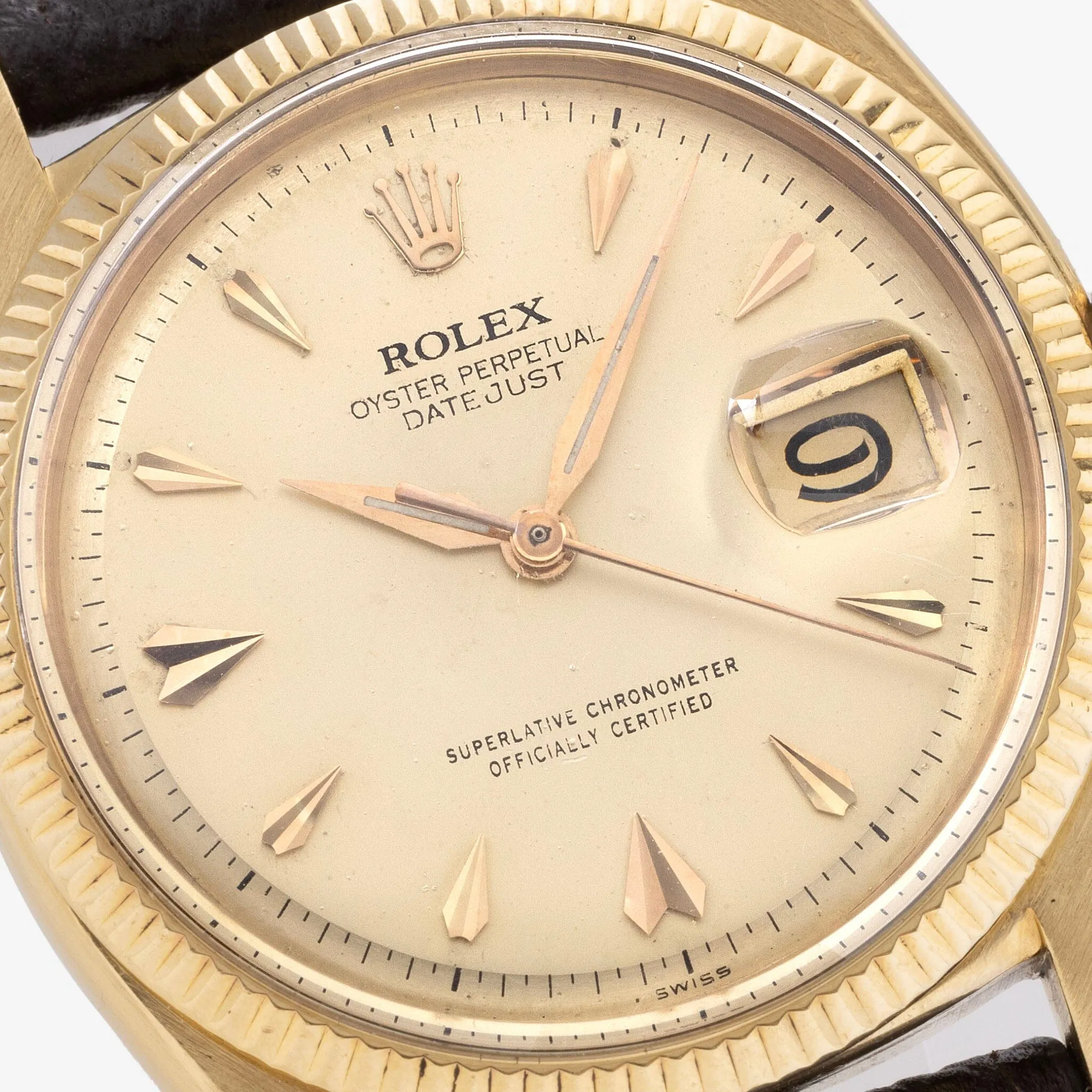 Rolex Datejust Yellow Gold Reference 6605