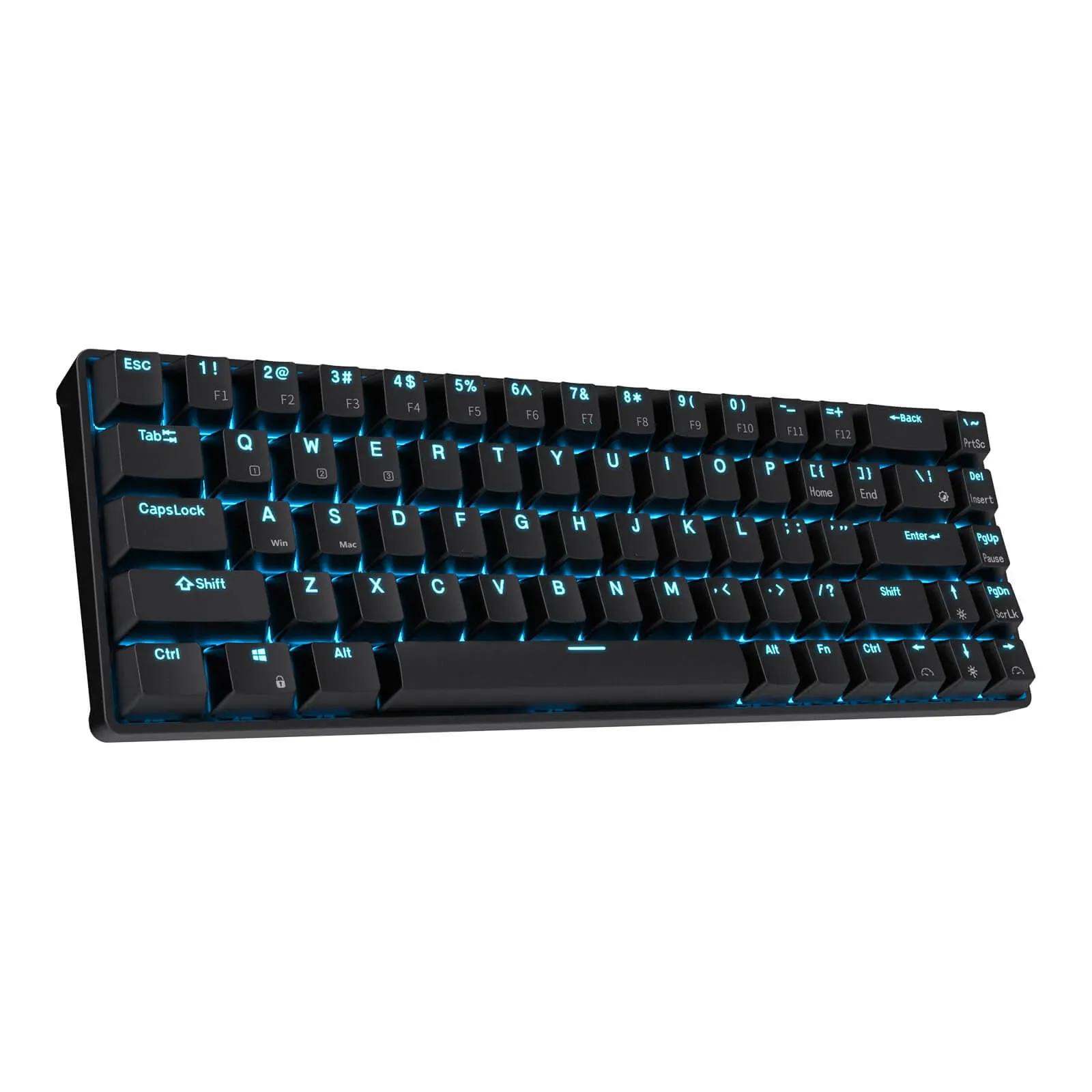 Royal Kludge RK RKG68 68 Keys Mechanical Gaming Keyboard 2.4G Wireless Hot Swappable TKL with Bluetooth 5.0 (White, Black) (Blue Clicky, Red Linear, Brown Tactile Switch)