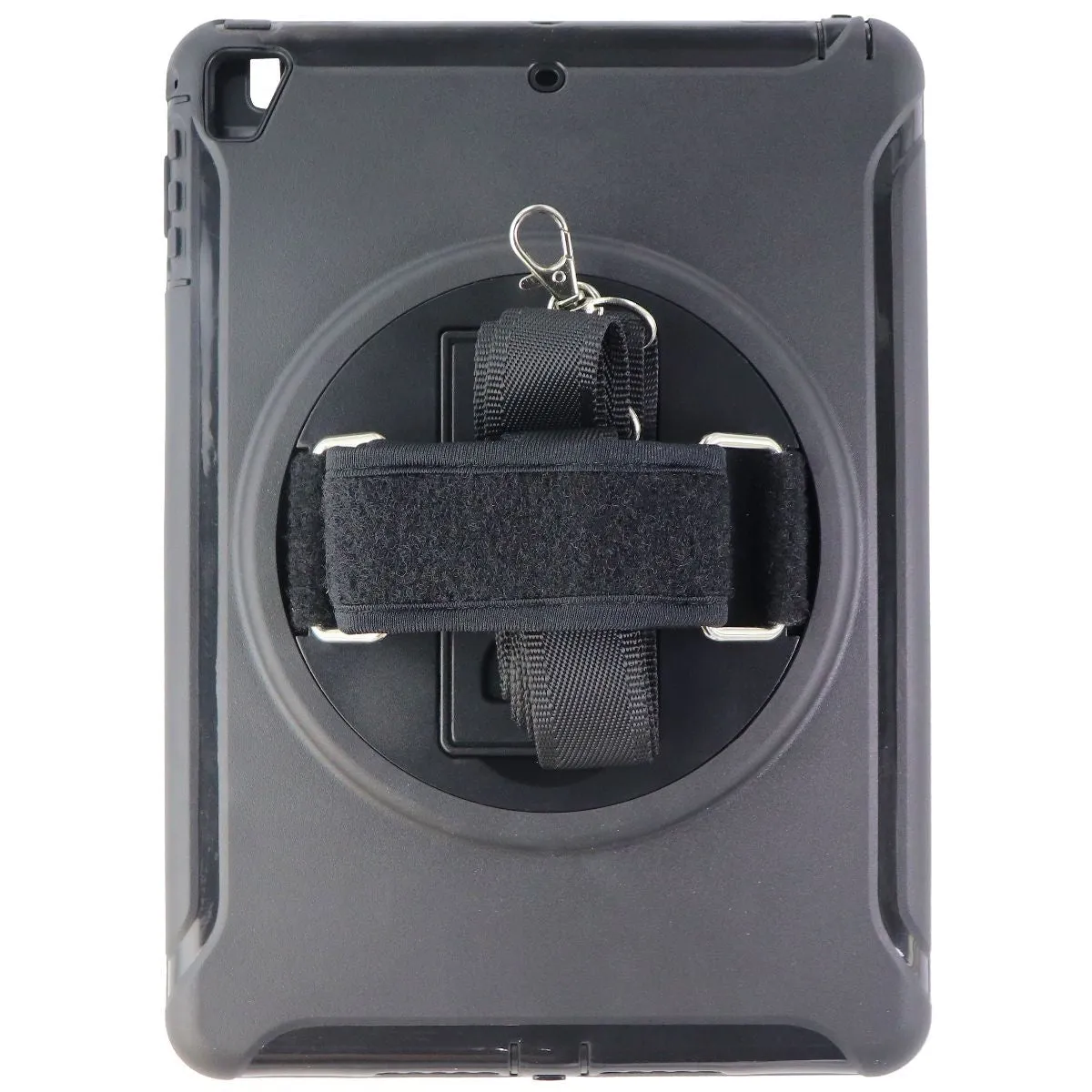 Rugged Hardshell Hand Strap Case for Apple iPad (9.7) 5th/6th Gen - Black