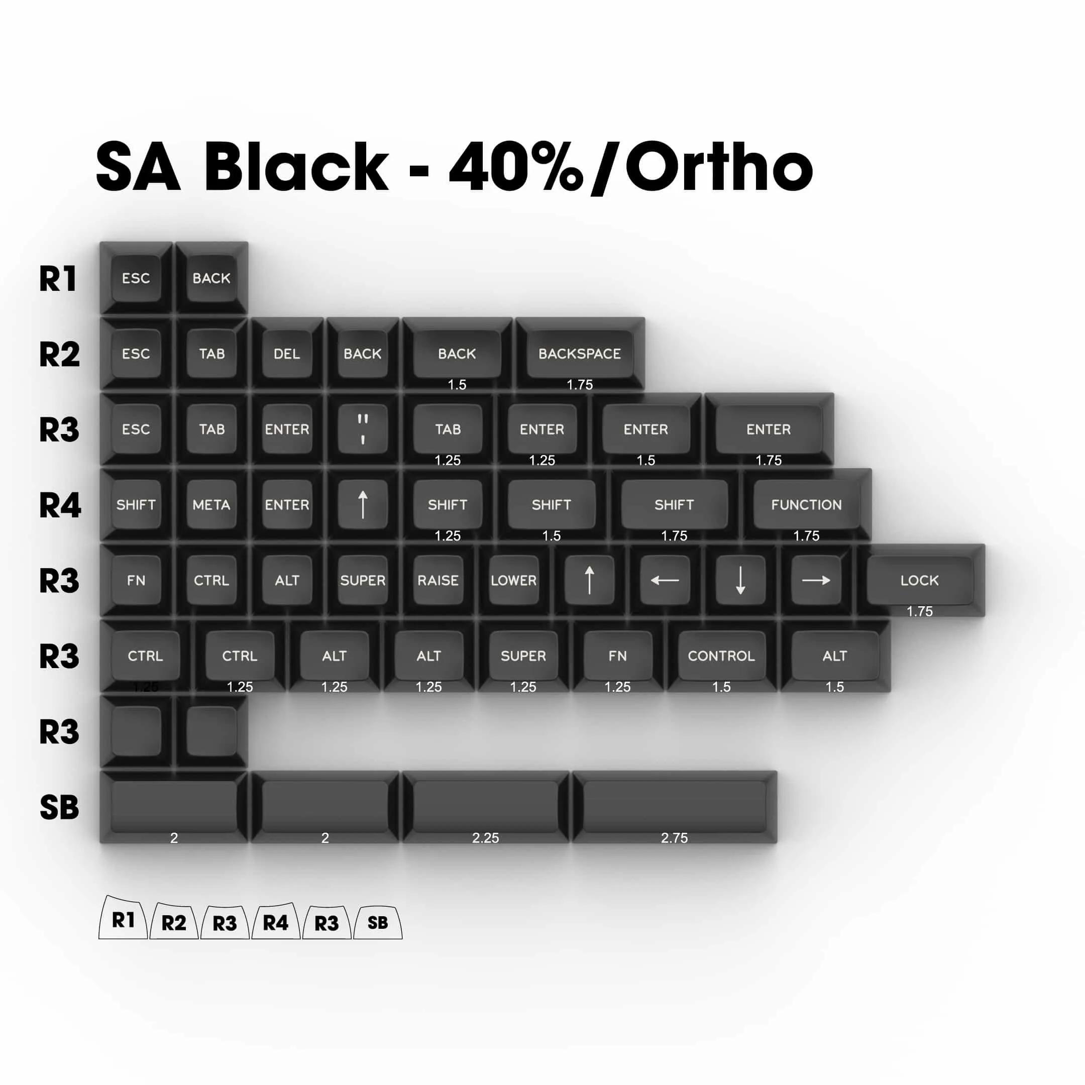 SA White on Black