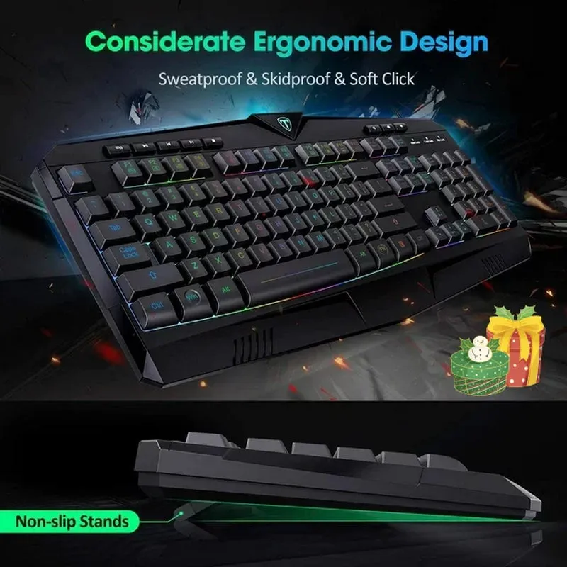 Silent Wired Gaming Keyboard