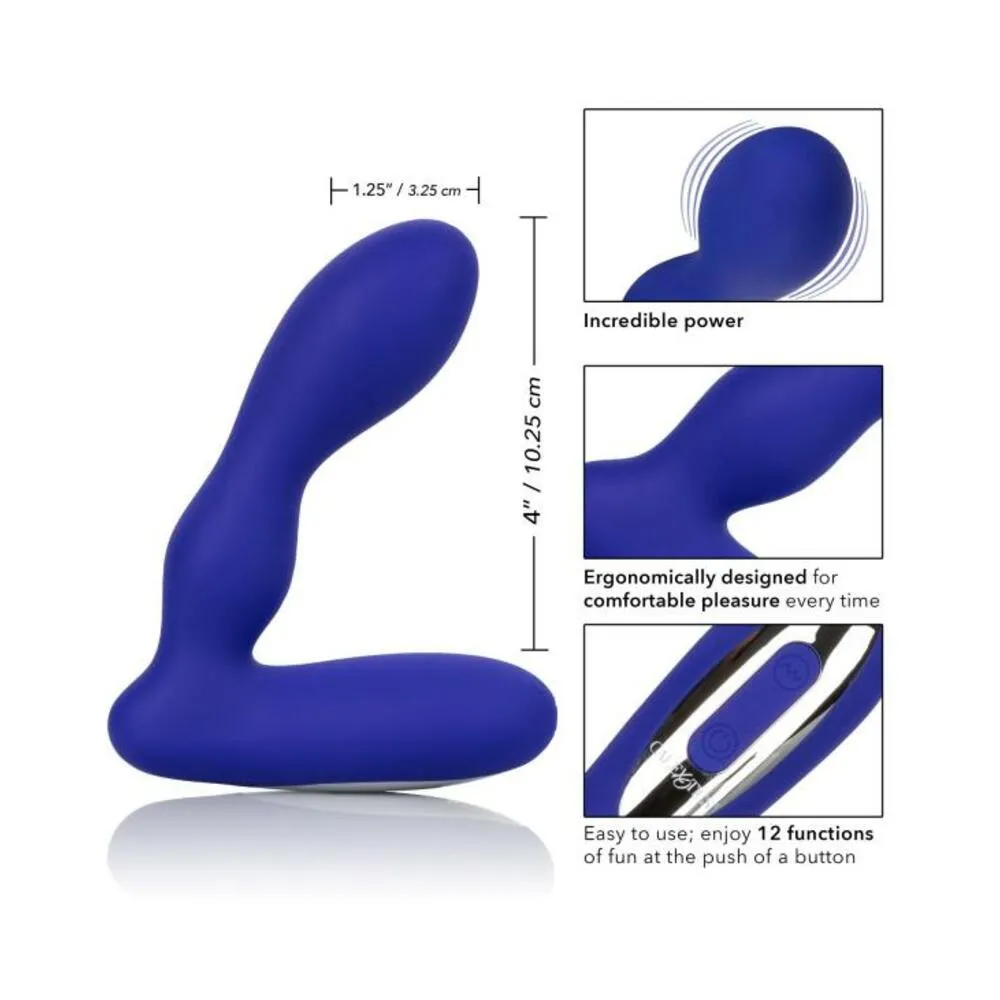 Silicone Wireless Pleasure Probe Blue Prostate Massager