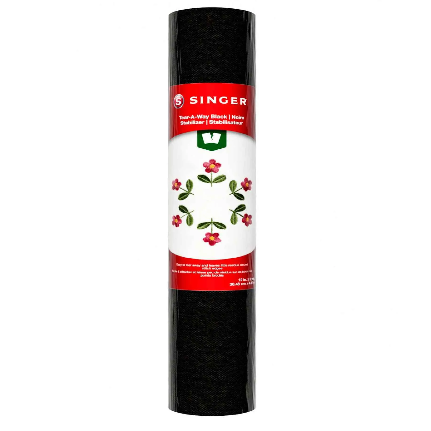 SINGER® Tear-A-Way Black Stabilizer 12 inch x 5 yards