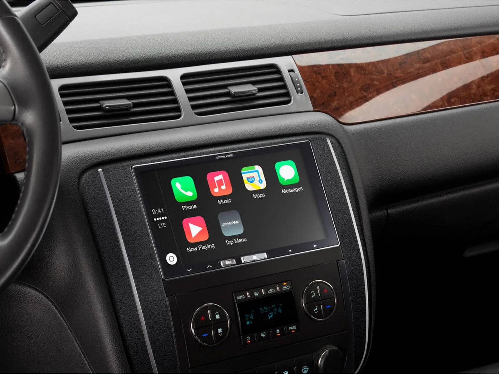 Skaitmeninis multimedijos grotuvas Alpine iLX-700, su Apple CarPlay