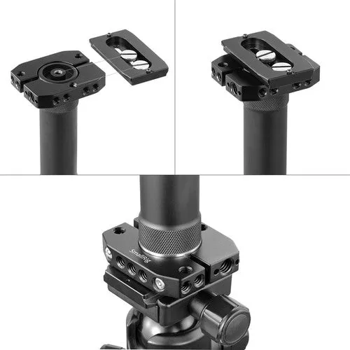 SmallRig Multi-Threaded Rod Clamp for Zhiyun Crane V2/Crane Plus Handheld Camera Gimbals with 2 M4 Screws, Multiple 1/4"-20 Threaded Holes, and Dual ARRI 3/8"-16 Holes 2170