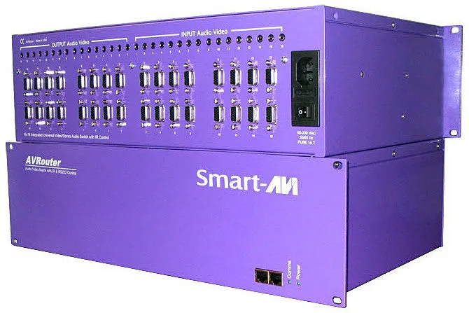 SmartAVI AV16X16AS 16x16 UXGA/Component   Stereo Audio Matrix Router