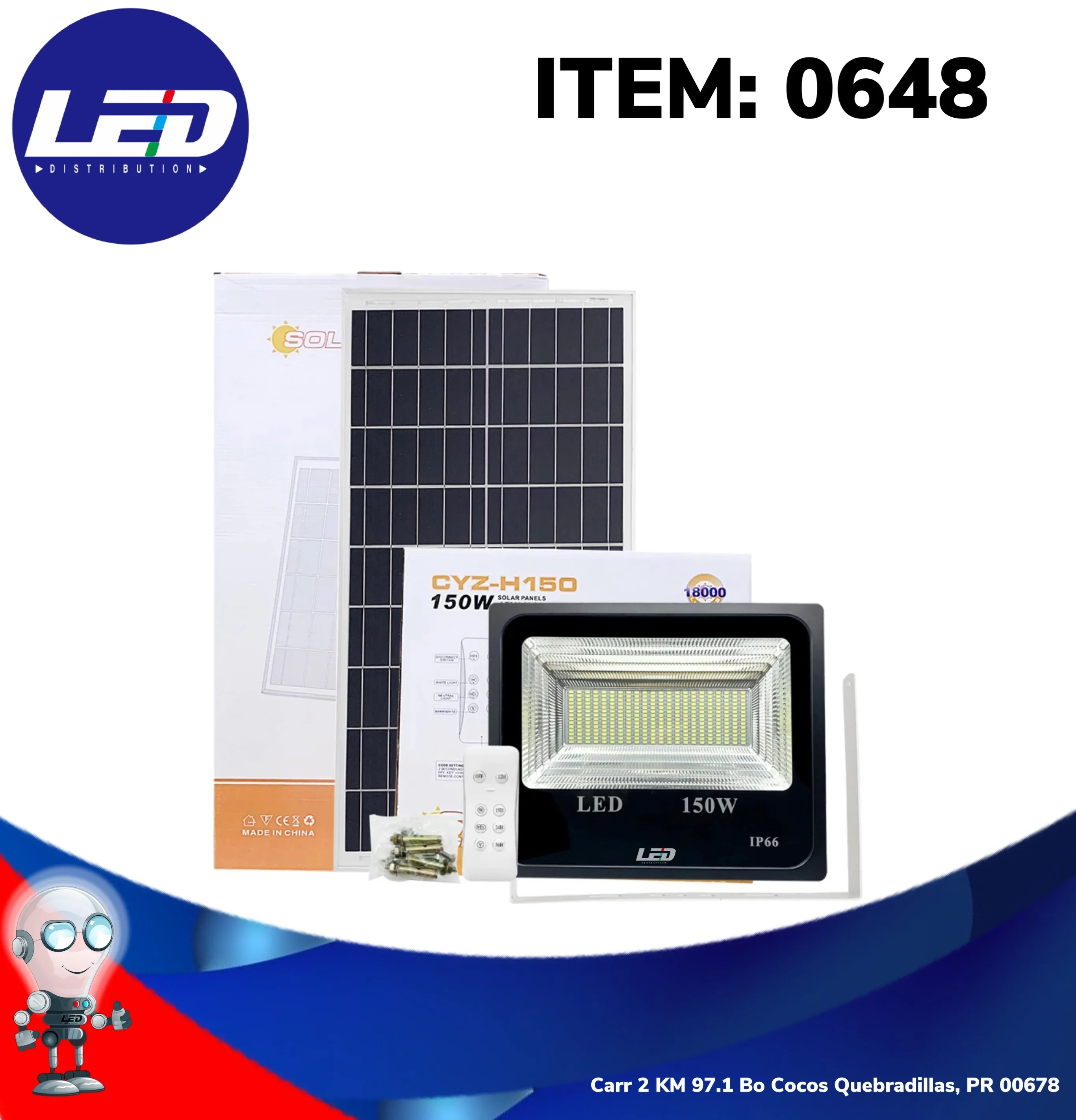 Solar flood 150watt #0648