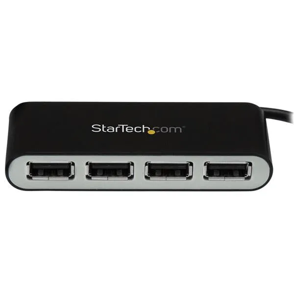 Startech.Com 4 Port Usb 2.0 Hub - Usb Bus Powered - Portable Multi Port Usb 2.0 Splitter And Expander Hub - Small Travel