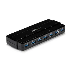 Startech.Com 7 Port Usb 3.0 Hub – Up To 5 Gbps – 7 X Usb – Universal Multi Port Usb Extender For Your Desktop – Usb Powe