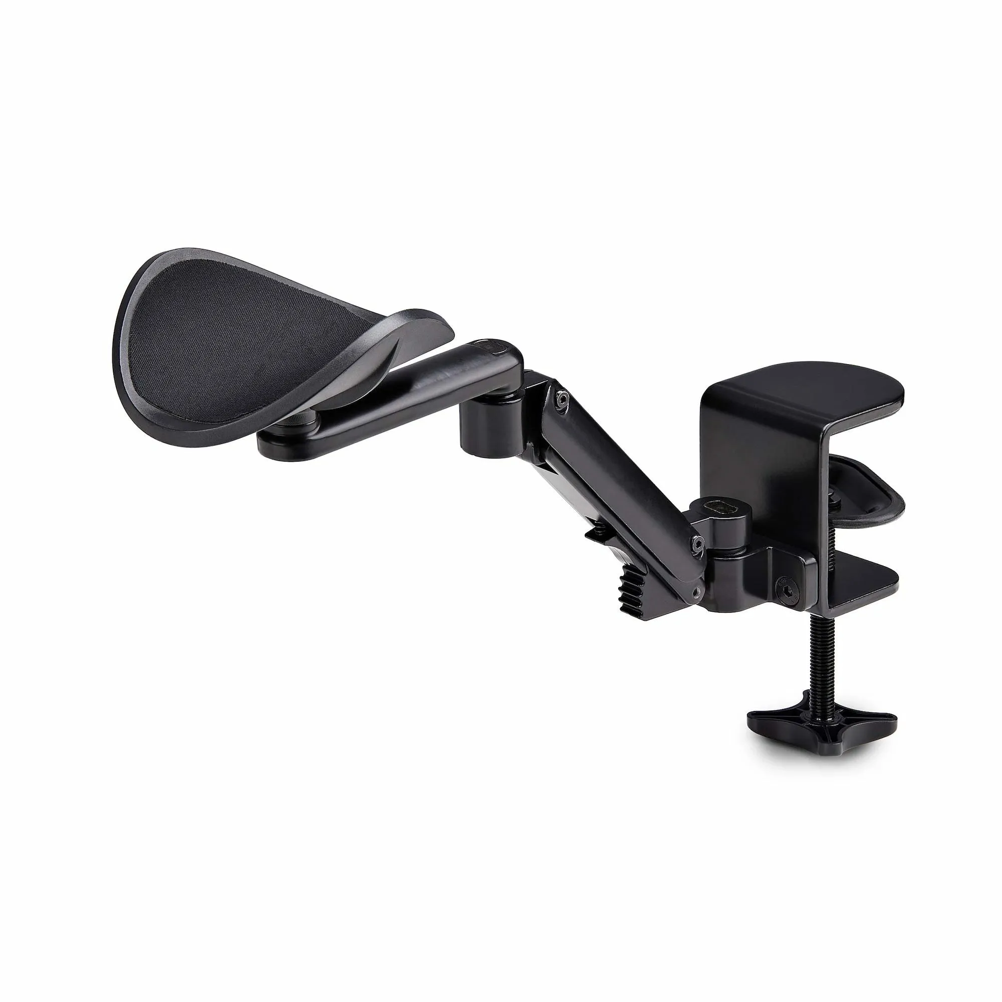 Startech.Com Adjustable Arm Rest For Desk, Clamp-On Install/No Drilling Mounting Kit - Black