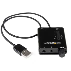 Startech.Com Usb Sound Card W/ Spdif Digital Audio & Stereo Mic - External Sound Card For Laptop Or Pc - Spdif Output (I