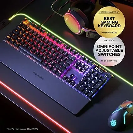 SteelSeries APEX Pro Omnipoint Full Size Gaming Keyboard