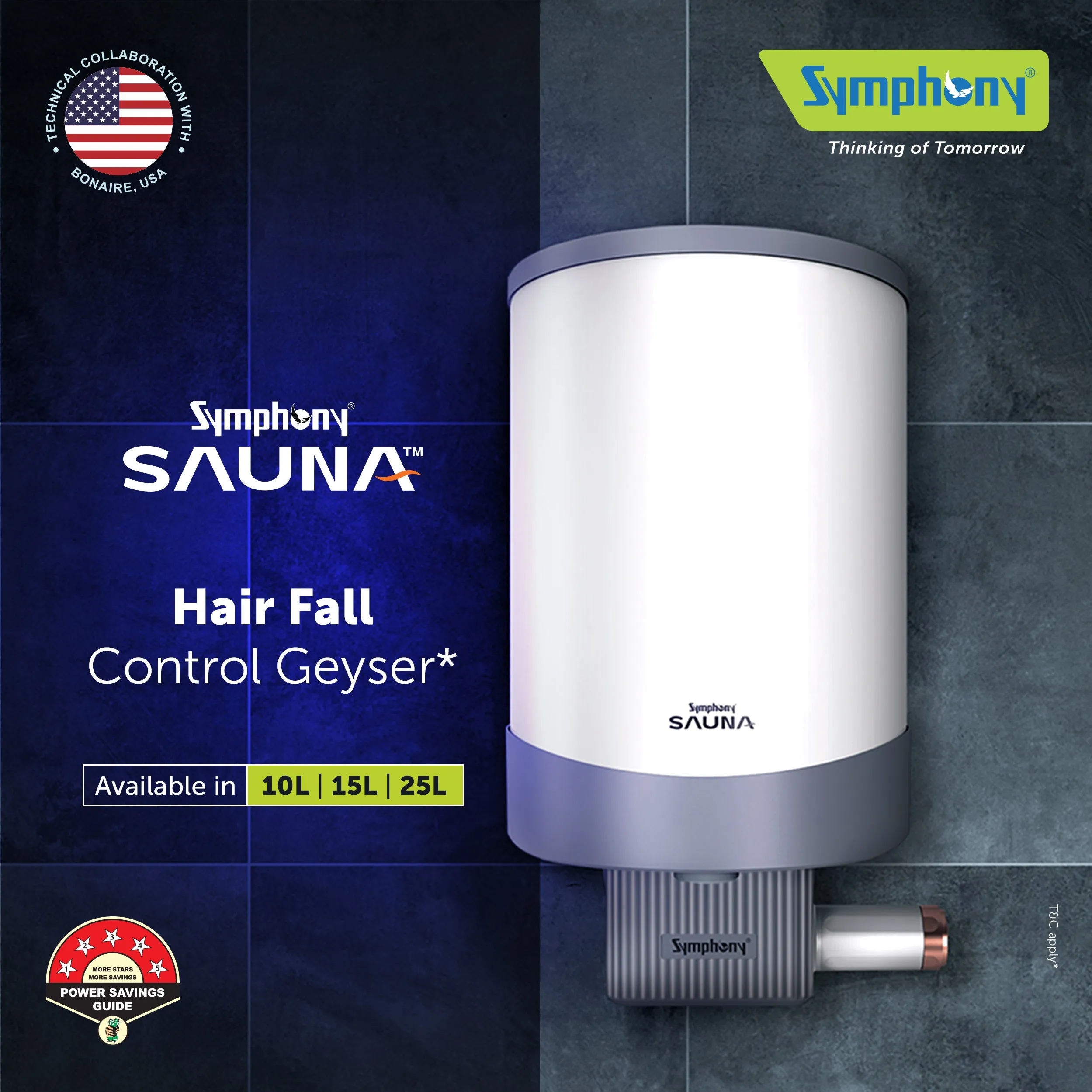 Symphony Sauna Hair Fall Control Geyser