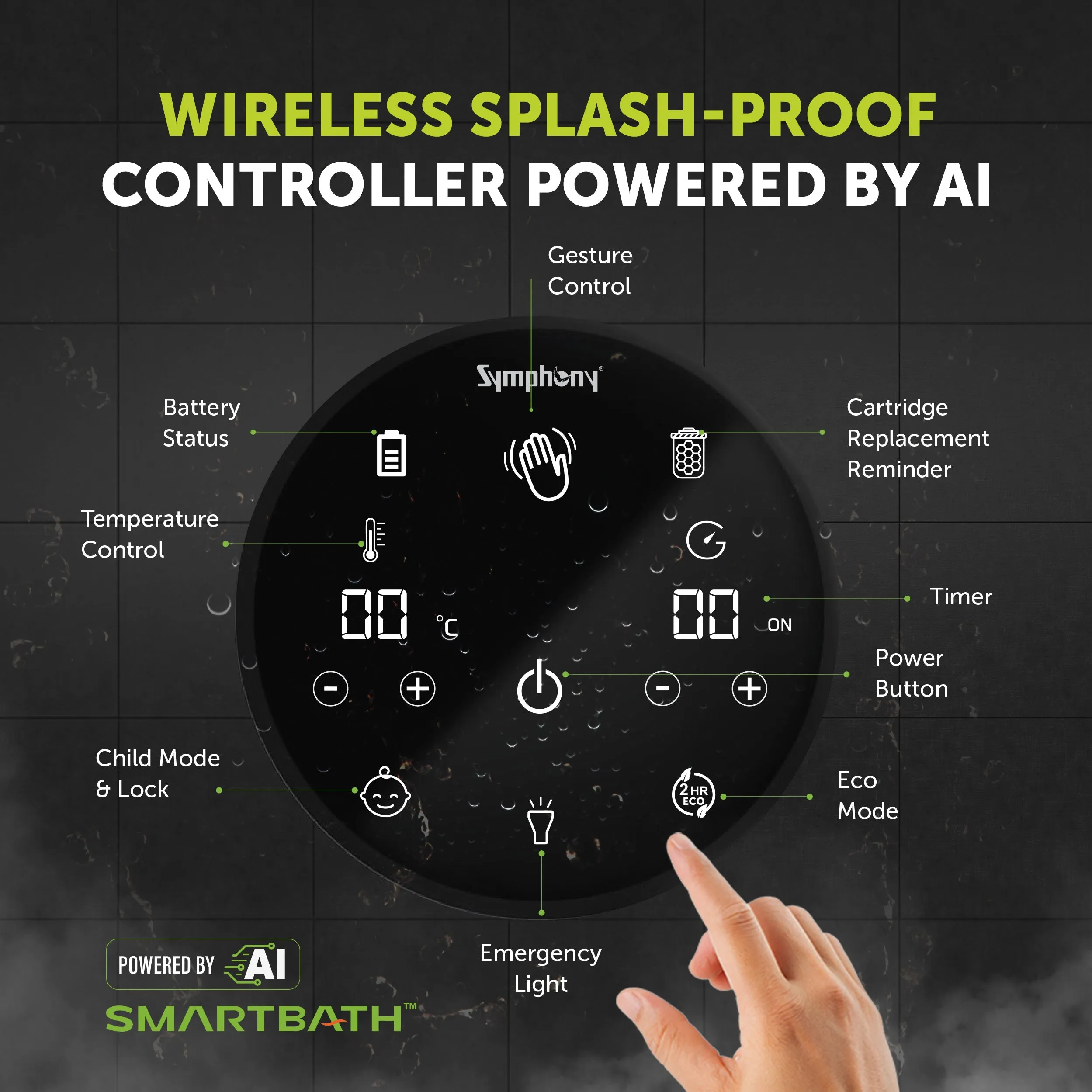 Symphony SPA Hair Fall Control Geyser | AI Powered