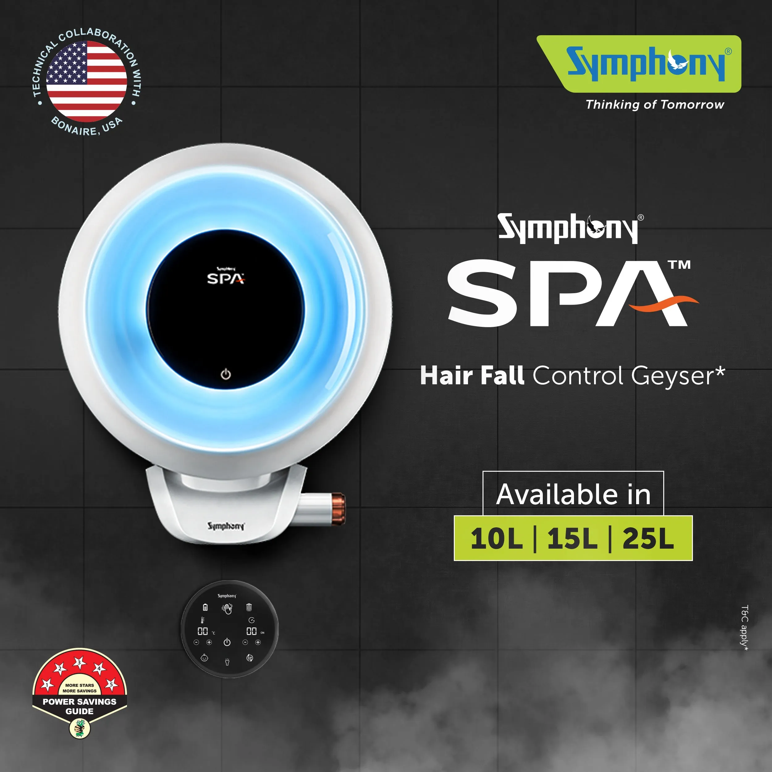 Symphony SPA Hair Fall Control Geyser | AI Powered