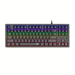 T-Dagger Bali Tenkeyless Rainbow Led Mechanical Gaming Keyboard - Black