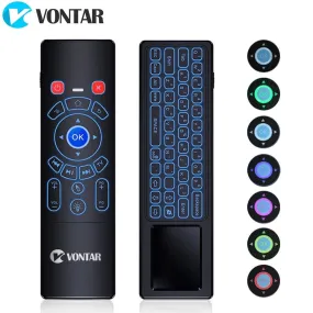 T6 Plus Backlit 2.4GHz Air Mouse Mini Wireless Keyboard & Touchpad Remote Control For Android TV Box