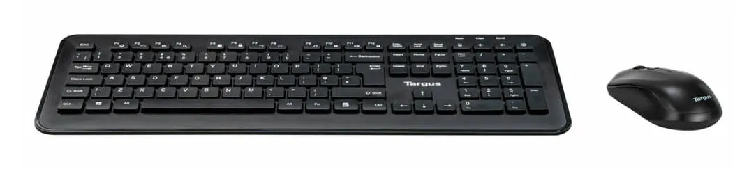 Targus - Keyboard And Mouse Set - Combo - Full Size - Wireless - 2.4 Ghz - Qwerty - Uk - Black