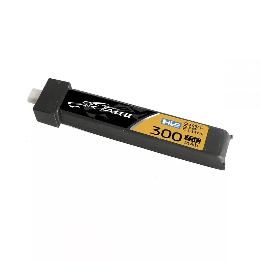 TATTU 300mAh 3.8V HV 75C 1S1P LIPO BATTERY