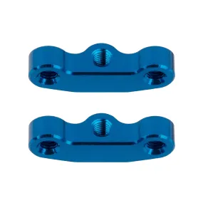 Team Associated RC10B7 Hub Link Mounts,  1mm, blue aluminum (ASS92441)