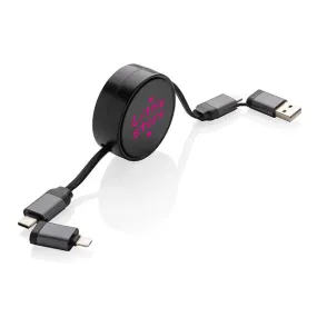 Terra Retractable Charging Cable - Full Colour