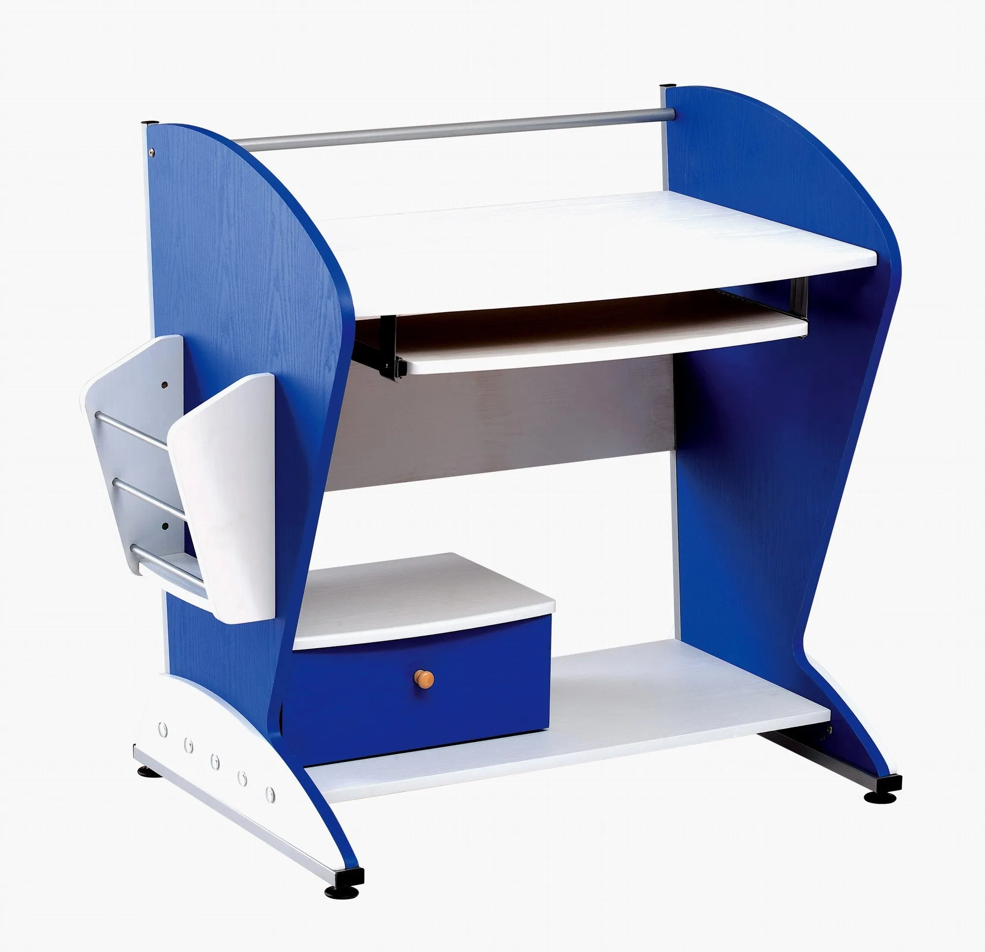 The Techni Mobili Deco Blue Computer Desk