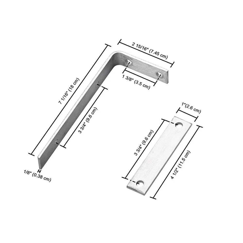 TheLAShop Awning Hardware Rail Mounting Brackets & Stakes