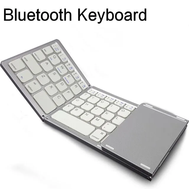 Three folded Wireless Bluetooth Keyboard For Xiaomi Mi 6 5 A1 Max 7 Note 4 Mix 2 red mi 5s RedMi note4 5A 4X Mobile Phone Case