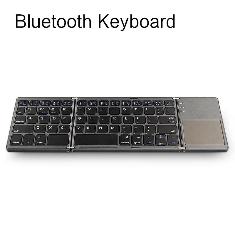 Three folded Wireless Bluetooth Keyboard For Xiaomi Mi 6 5 A1 Max 7 Note 4 Mix 2 red mi 5s RedMi note4 5A 4X Mobile Phone Case