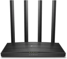 TP-Link AC1200 Wireless Dual Band Wi-Fi Router - Speed Up to 867 Mbps/5 GHz   300 Mbps/2.4 GHz, 4 1 Gigabit Ports, Dual-Core CPU, Parental Control, Easy setup (Archer C6)