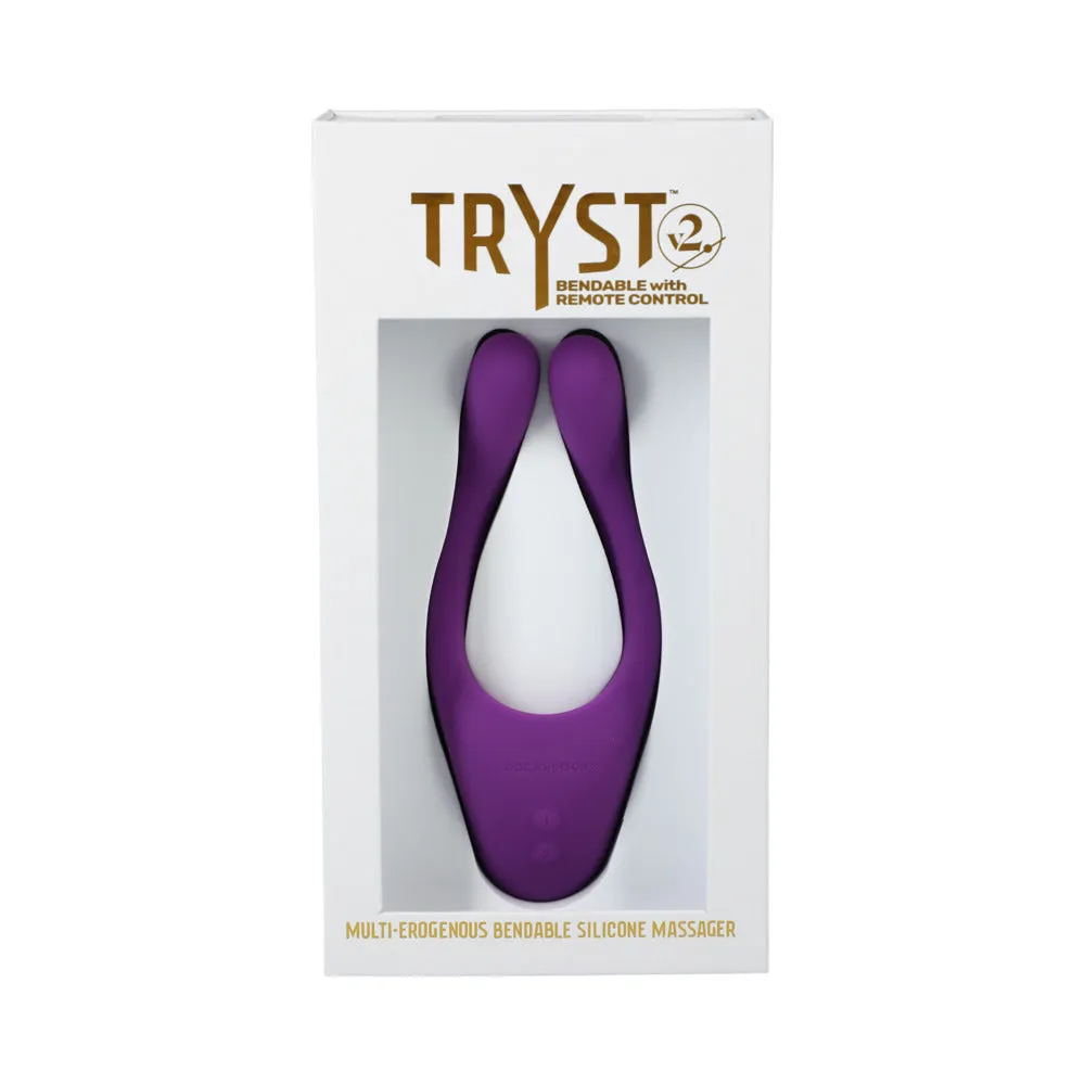 TRYST V2 Bendable Multi Erogenous Zone Massager with Remote- Purple