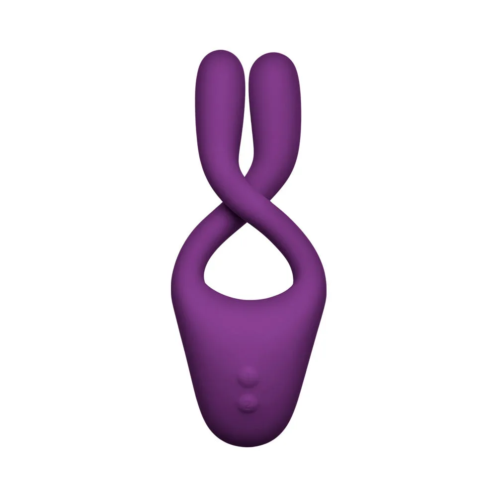 TRYST V2 Bendable Multi Erogenous Zone Massager with Remote- Purple