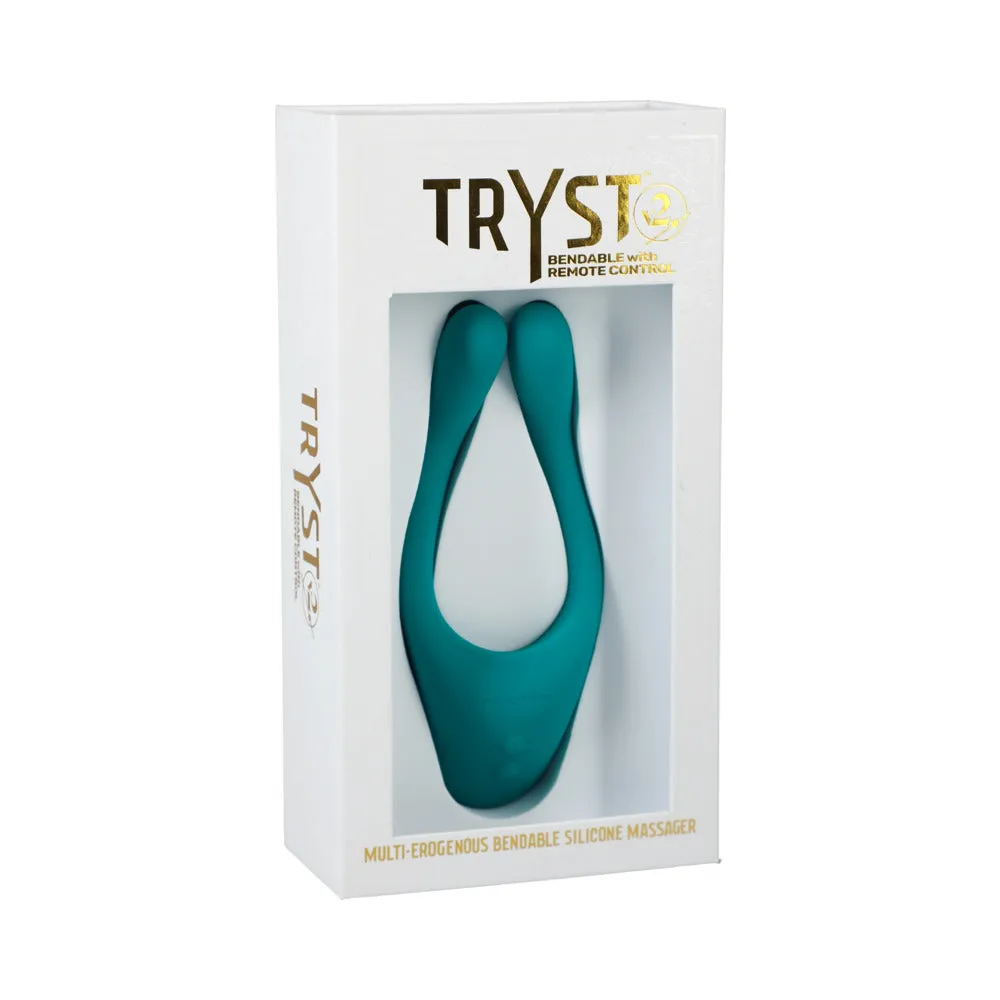 TRYST V2 Bendable Multi Erogenous Zone Massager with Remote Teal