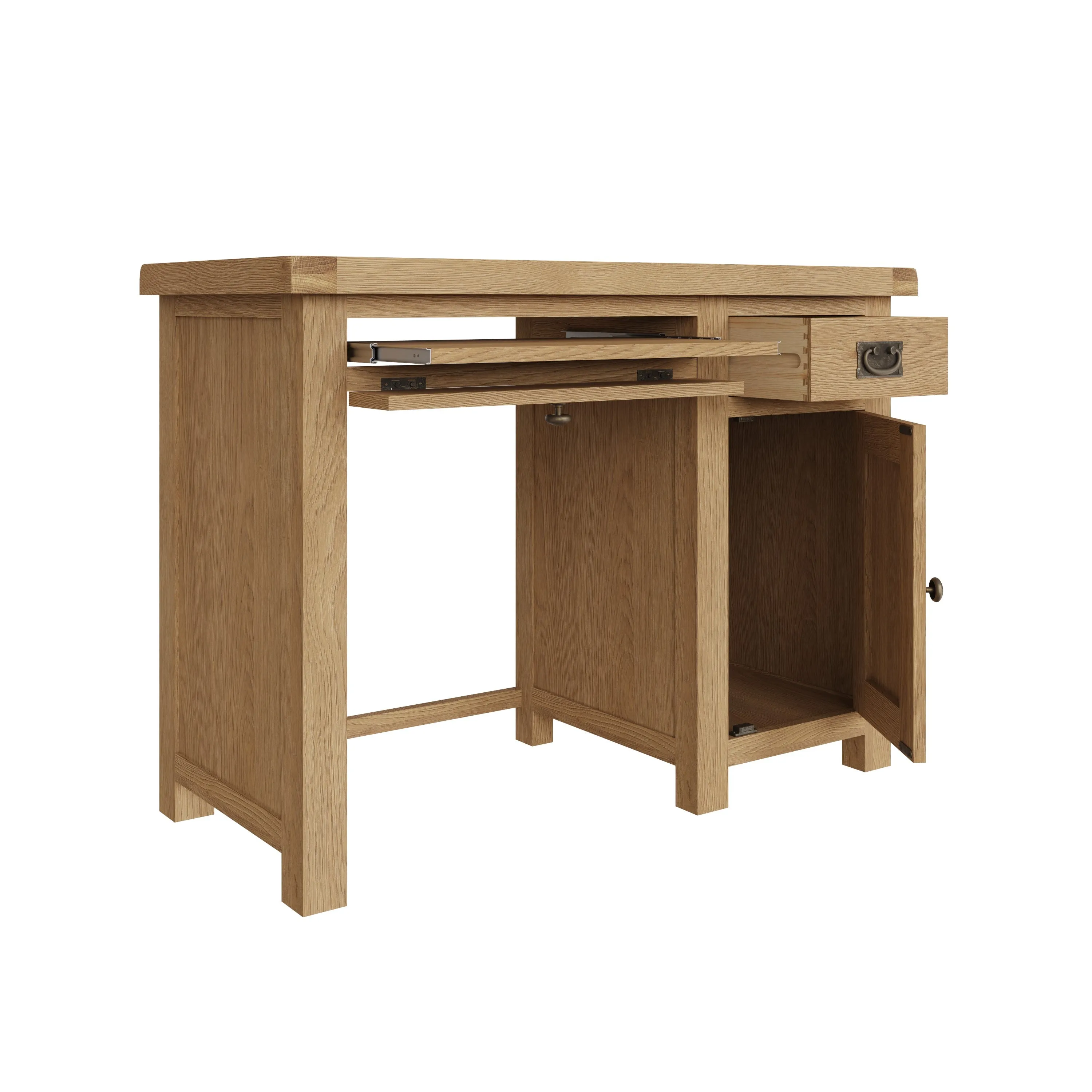 Tunbridge Oak Computer Desk Single 110 x 50 x 80 cm