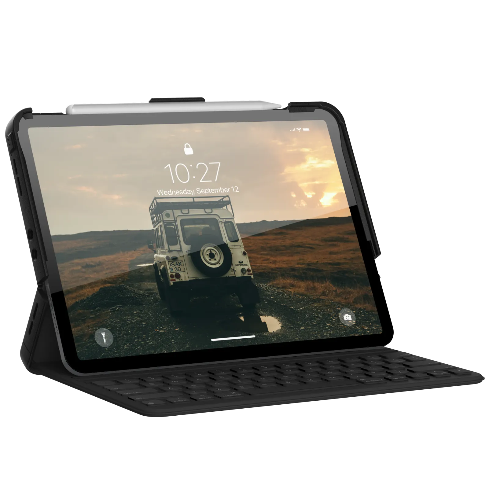 UAG Scout Series for iPad Pro 12.9 inch - 12.9" 4th Gen 2020 - Compatible with Smart Keyboard Folio - Black Color ( Barcode: 812451034851 )