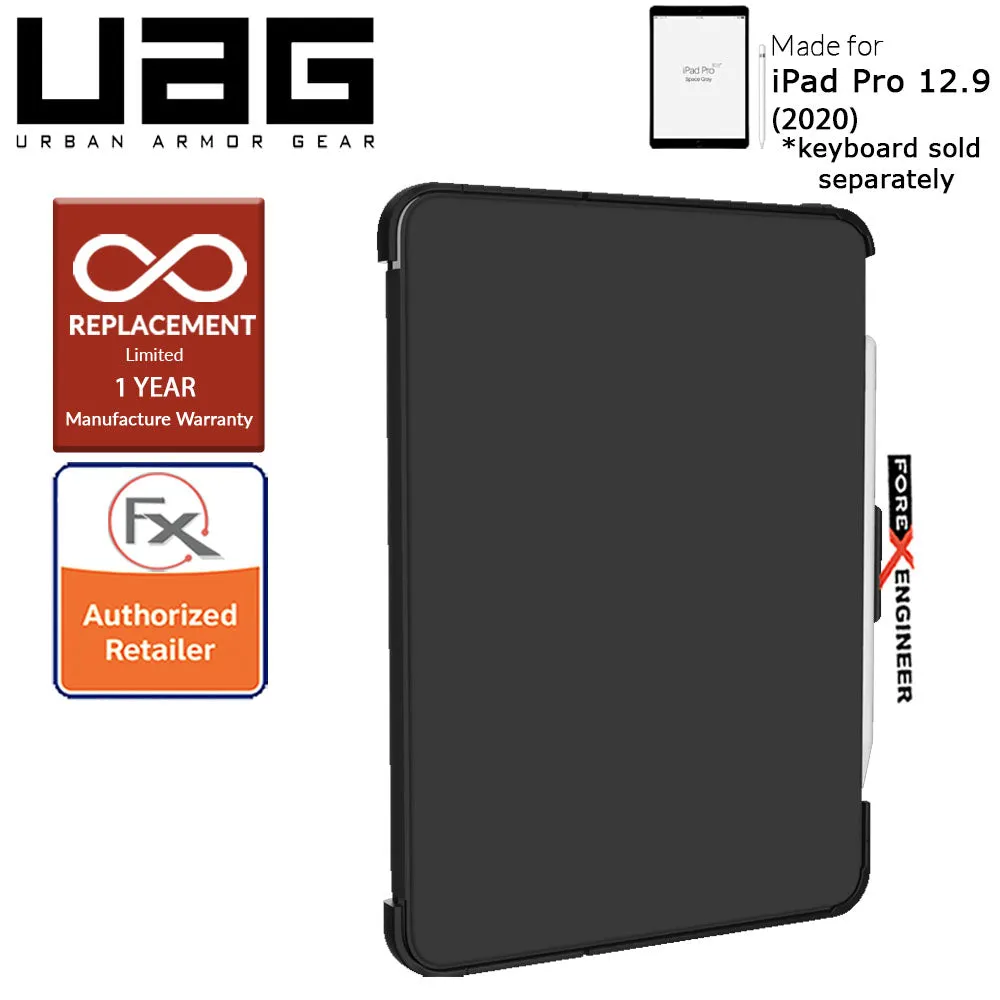 UAG Scout Series for iPad Pro 12.9 inch - 12.9" 4th Gen 2020 - Compatible with Smart Keyboard Folio - Black Color ( Barcode: 812451034851 )