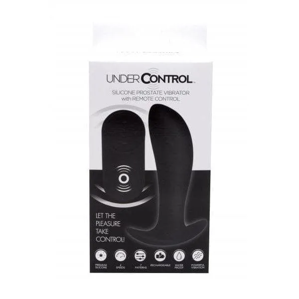 Under Control Rechargeable Silicone Prostate Vibrator with Remote Control