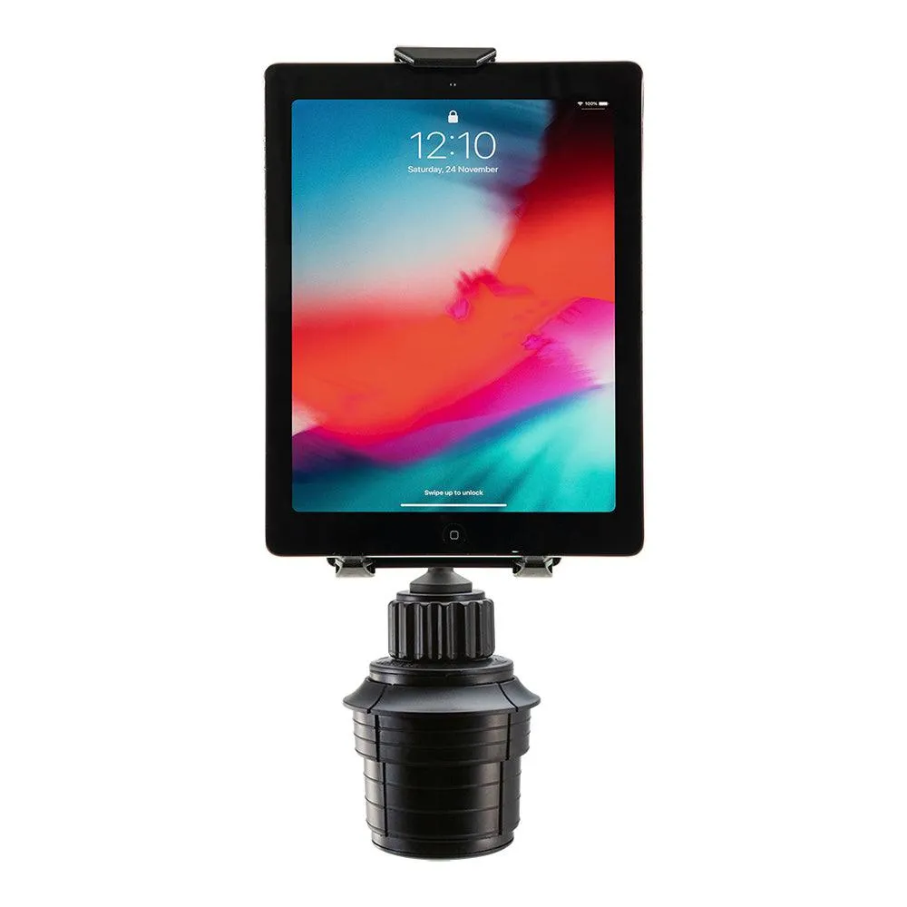 Universal Push-Button Tablet Cup Holder Mount