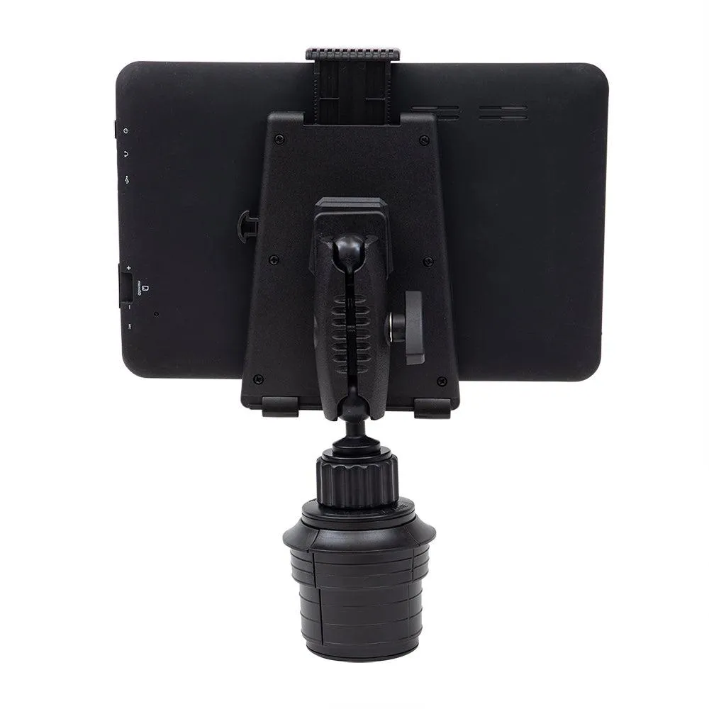 Universal Push-Button Tablet Cup Holder Mount