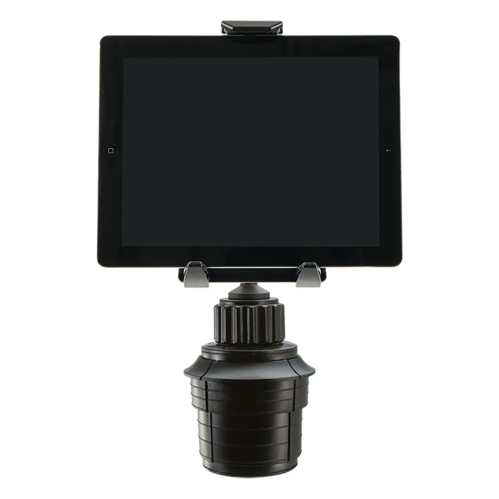 Universal Push-Button Tablet Cup Holder Mount