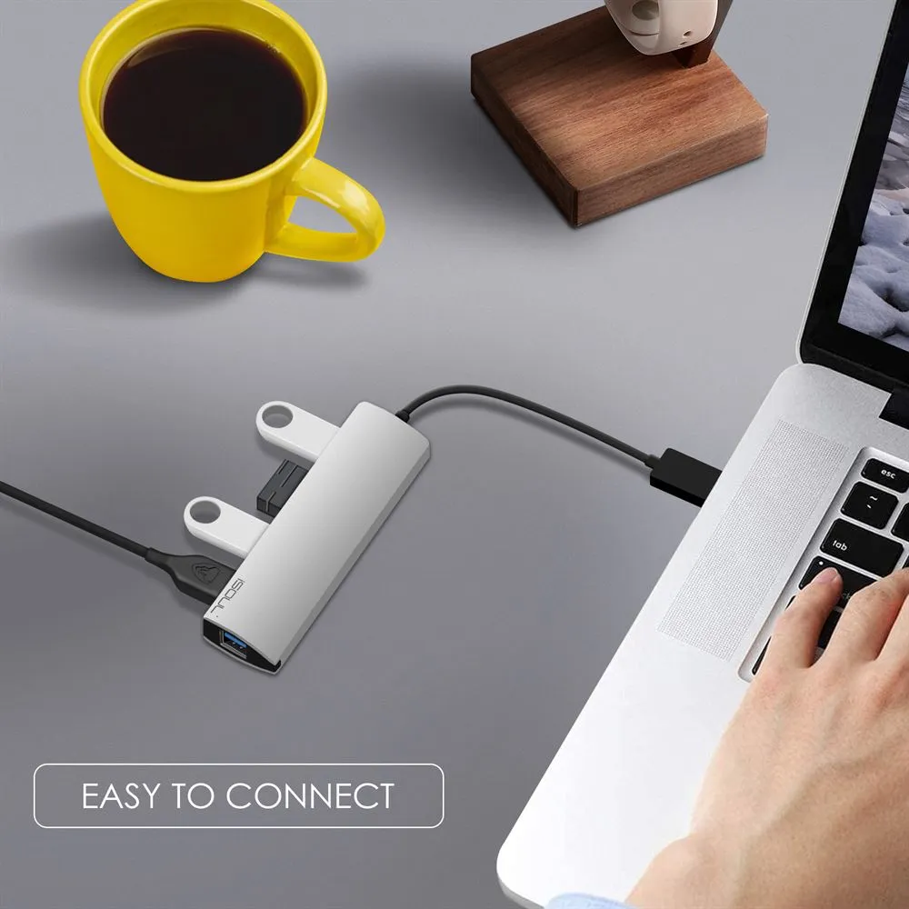 USB C Hub 4 Port USB Hub with PD Power Delivery