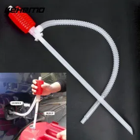 Vehemo Universal Manual Hand Siphon Syphon Pumps Oil Gasoline Diesel Fuel Liquid Transfer Pipe Refuel Sucker Car Accessories