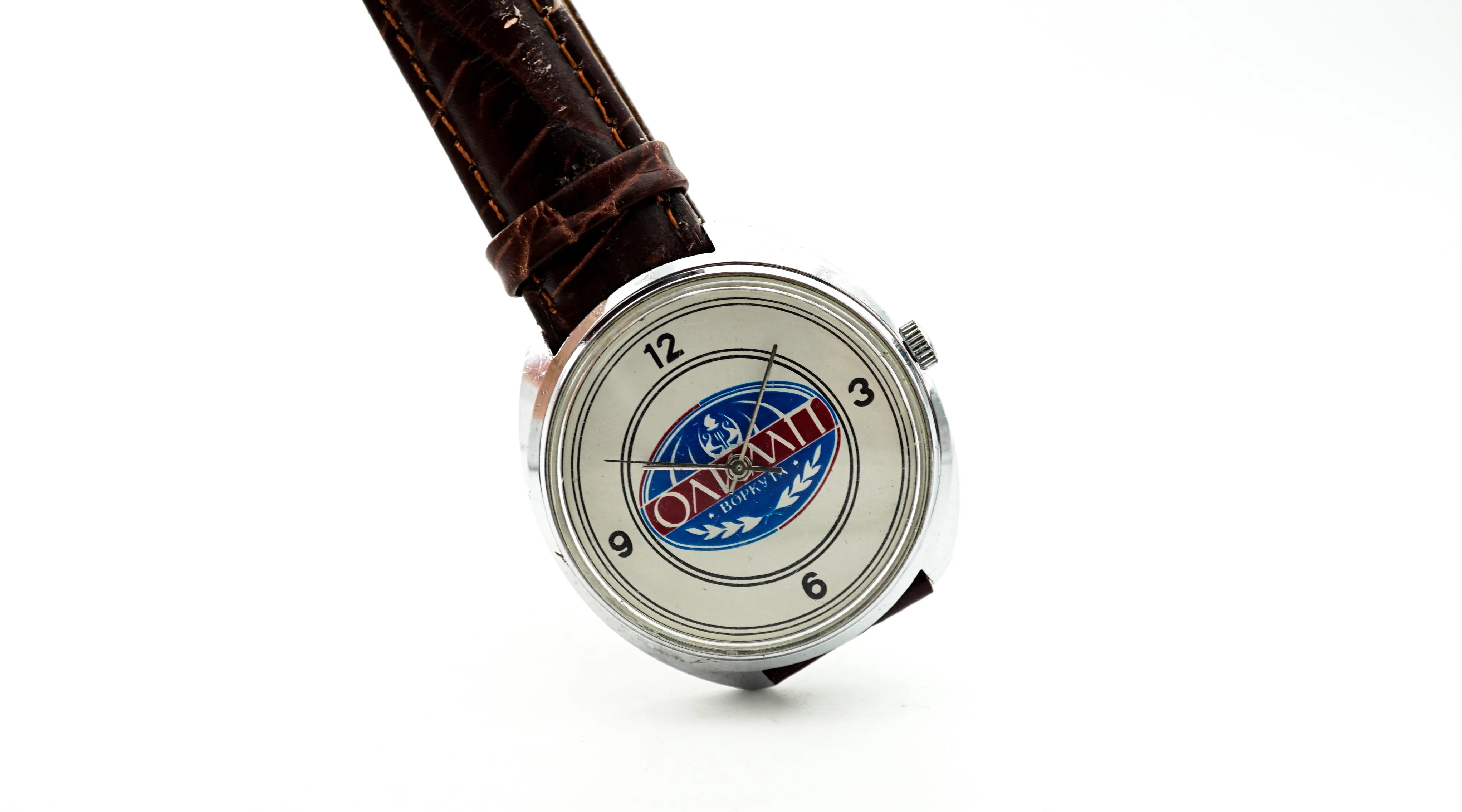 Vintage mechanical Raketa 2609.HA soviet watch "OLIMP VORKUTA" on the dial