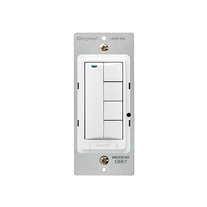 Wattstopper LMSW-605 DLM Wireless 5-Button Wall Switch