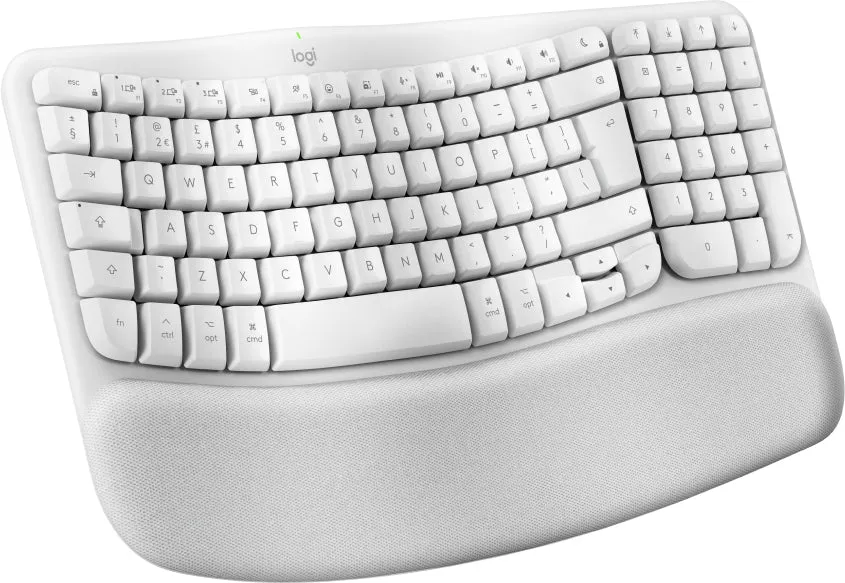 Wave Keys Wless Keyboard Wht Uk