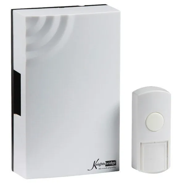 White Wireless (100m Range) Mechanical Door Chime